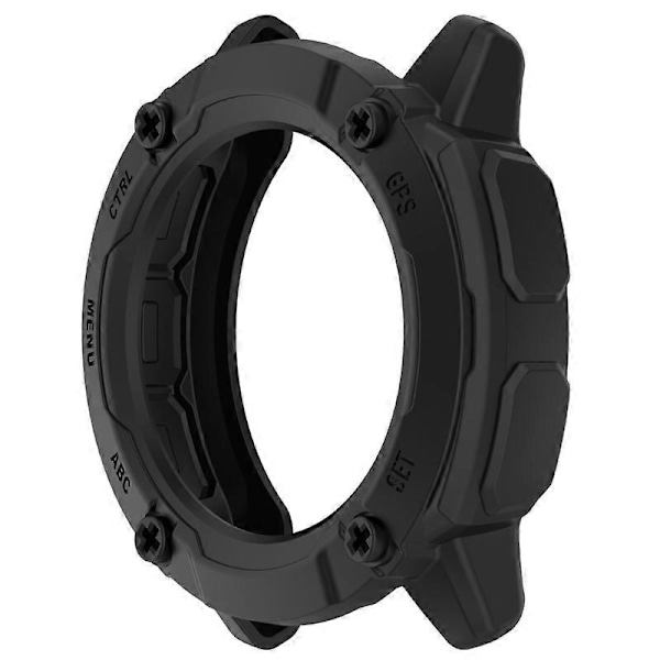 Naarmuuntumaton suojakotelo Instinct 2X -kellolle, puskurikotelo, kehys, näytönsuoja (FMY) Black
