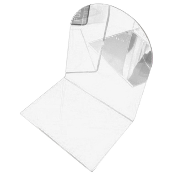 1 Par Bokstöd Tjock Non-Slip Transparent Akryl Dekorativt Tungt Bokstöd För Student Kontor L-Formad (FMY) White