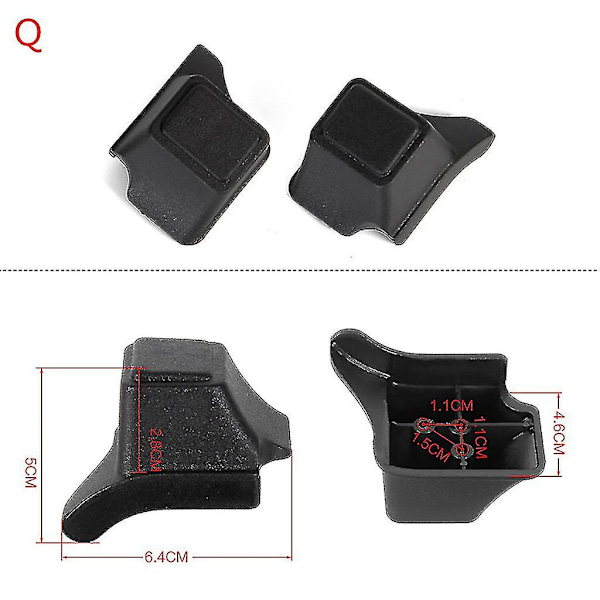 1 par udskiftning plast studs bagage fødder puder til bagage tasker kuffert stand fødder (FMY) S