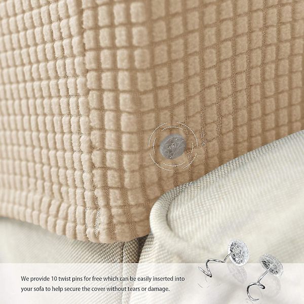 Fåtölj armstödsskydd stretch soffa armstödsskydd armstödsöverdrag för stolar (FMY) Beige