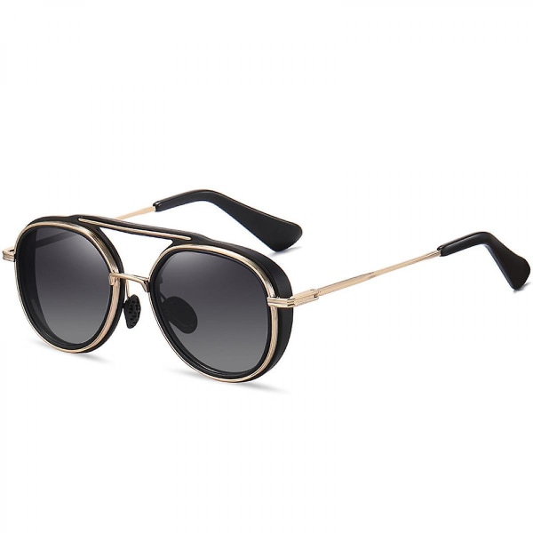 Klassiske Aviator-solbriller for kvinner, menn, vintage retro metallskjermer (FMY)
