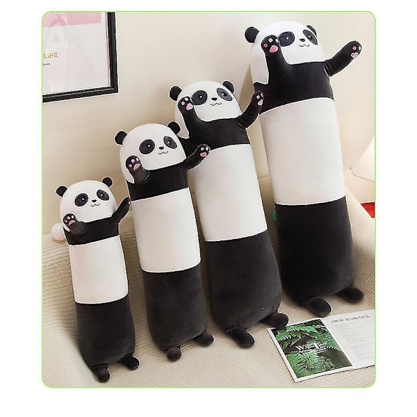 Panda Mjuk Kudde Plysch Lång Sängkudde Bomulls Panda Kudde Gosig Fylld Söt Plyschdocka Leksak Present (FMY) 90cm