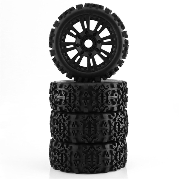 4pcs 1/8 Off-road Car Wheels Tires 120mm Rubber Rocks Tyres For Redcat Team  (FMY)