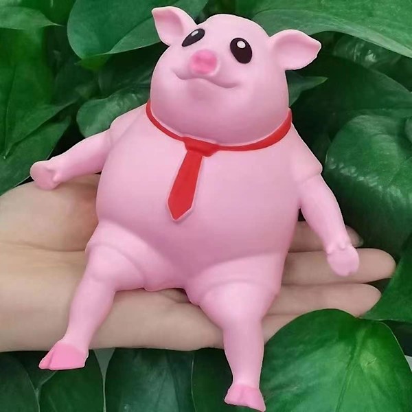 Rosa Pigg Squishy Leksak Pigg Klämma Leksaker Söta Pigg Man Sinnes Stress Leksak Stressavlastande Leksak för Barn och Vuxna (FMY) Small