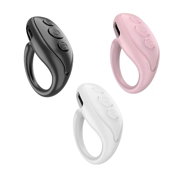Smart Elektronik Bluetooth Assistent Fjernbetjening Scrolling Ring Clicker (sort) (FMY)