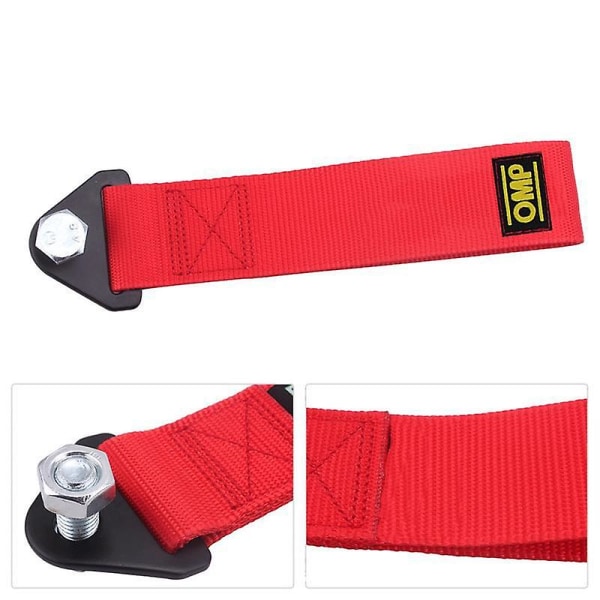 Universal Car Modification Tow Strap Racing Tow Rope Front And Rear Bar Tow Strap Nylon Trim  (FMY)