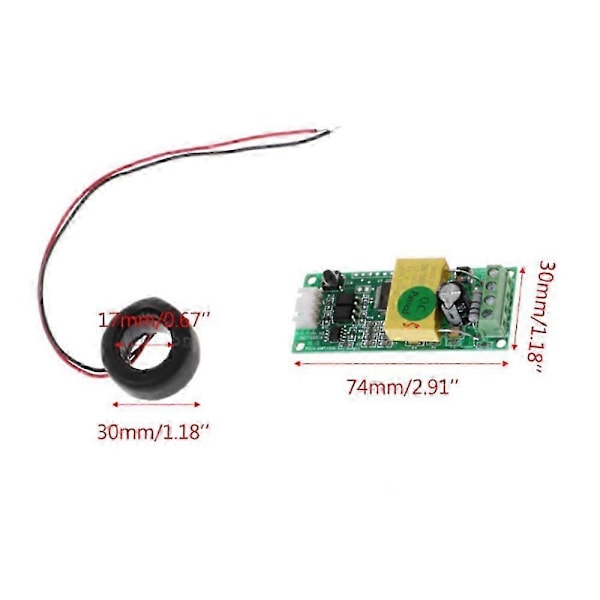 Pzem-004t Yksivaiheinen Tehoenergiamittari Ttl Modbus Ac 220v 100a Jännite Virta Watti Kwh Ampeerimittari Ct Usb-kaapelilla (FMY)