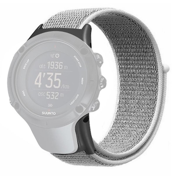 Urrem til Sunnto Ambit3/Ambit3 Peak - Nylon Sport Loop - Seashell (FMY) White Suunto Ambit 3
