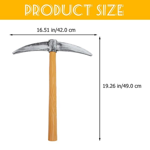 2 stk. Hakke Spade Legetøj Dværghakke Spade Kostume Rekvisit Sceneoptræden Rekvisitter Festartikler (FMY) As Shown1 49X42X4.5CM