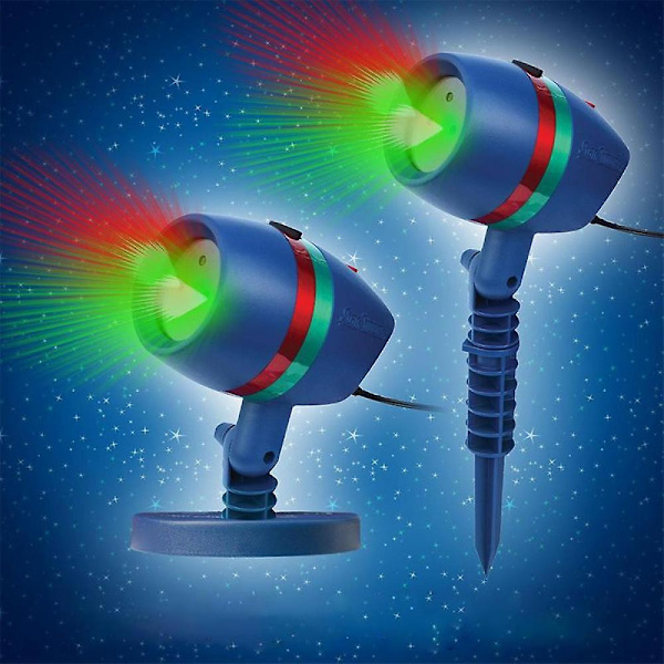 Puutarhavalot Tähti Jouluprojektori Liikkuva Valo Ledit Väri Vihreä Punainen Juhliin Koristelu Tähtisade Liike Laservalo (FMY) EU