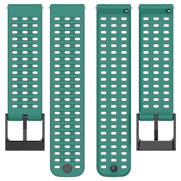 Sportsrem til Suunto Vertical/9 Peak Pro/9 Peak/5 Peak, 22mm silikone urrem (FMY) Blackish Green