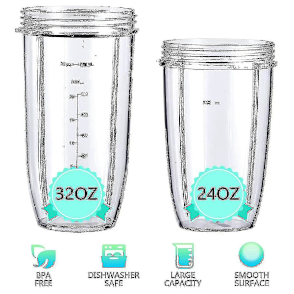 Blenderin varaosat Nutribullet-sekoittimiin 600w/900w/pro (FMY)