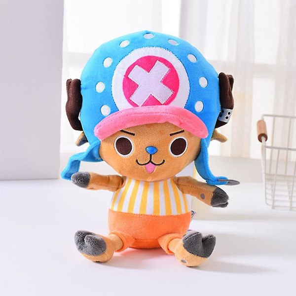 Cartoon One Piece Plyschleksak Söt Tony Tony Chopper Fylld Plyschdocka Barnpresent (FMY)