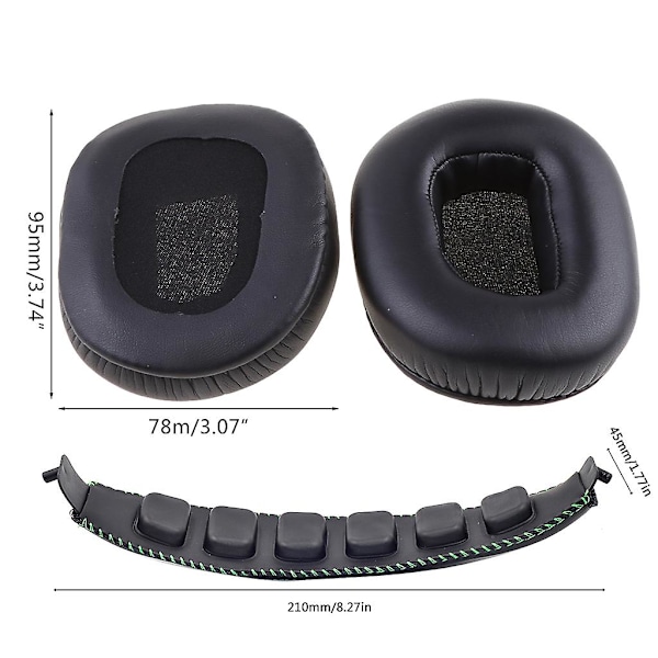 Hodetelefonøreputer Headbeam for Razer Tiamat 7.1 Hodetelefoner Erstattede Øreputer (FMY) Head beam