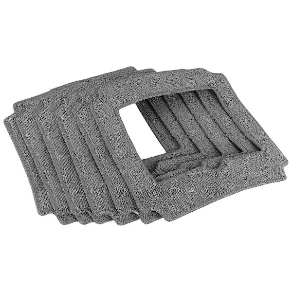 6 st Moppduk Handduk Dammdduk Rengöringsduk för LIECTROUX YW509 (FMY) Gray