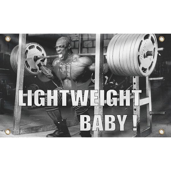 Ronnie Coleman Kevyt Lippu Inspiroi treeniäsi tällä lipulla - Pysy motivoituneena hienolla motivaatiotaiteella - Kuntosalin seinäkoriste Yksi kappale Q  (FMY) 150x90cm