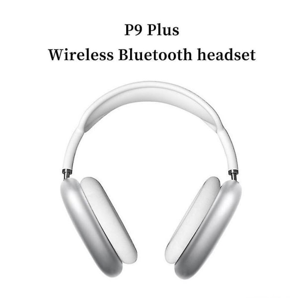 P9 Plus Tws Trådlös Bluetooth-kompatibel hörlur med mikrofon Brusreducerande Gaming Headset Stereo Hi-fi Music Headset (FMY) White