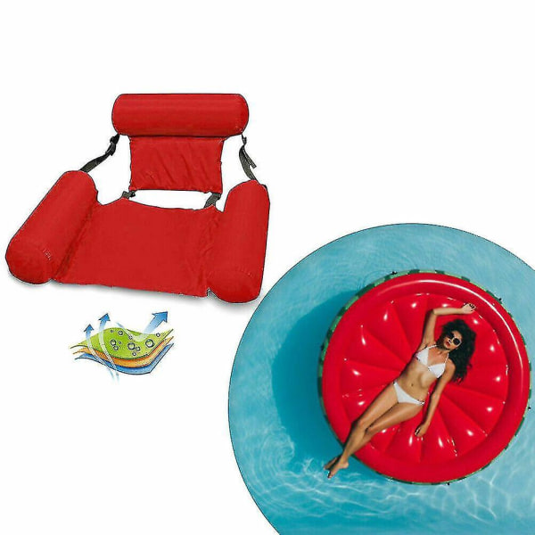 Flydende stol Poolsæder Oppustelig Lazy Water Bed Lounge Chair