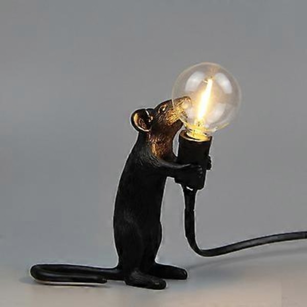 Moderne USB Muse Lampe LED Nattlampe Hjem Rom Skrivebord Nattbordslampe Hjem Rom Dekor Belysning Skrivebordslampe Bordlampe Anheng (FMY) Black A USB Plug
