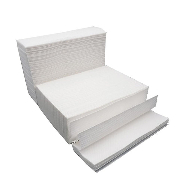 400 st tjocka hushållspapper för toalett och kök (vita) (FMY) White 22x21.3cm