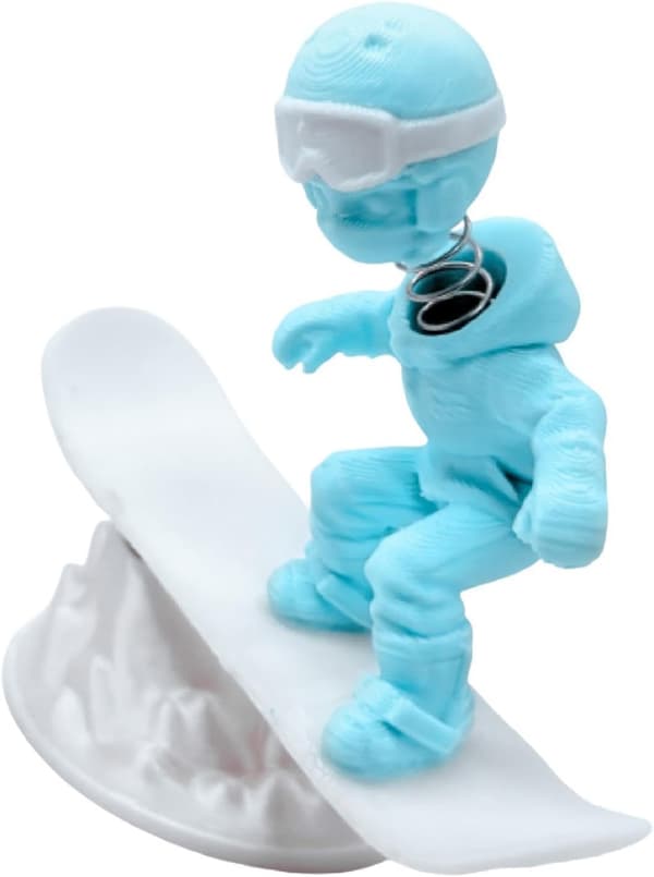 3D-printet instrumentbrætfigur, \"drift\"-stil ornament, robust tilbehør lavet af syntetisk materiale (FMY)
