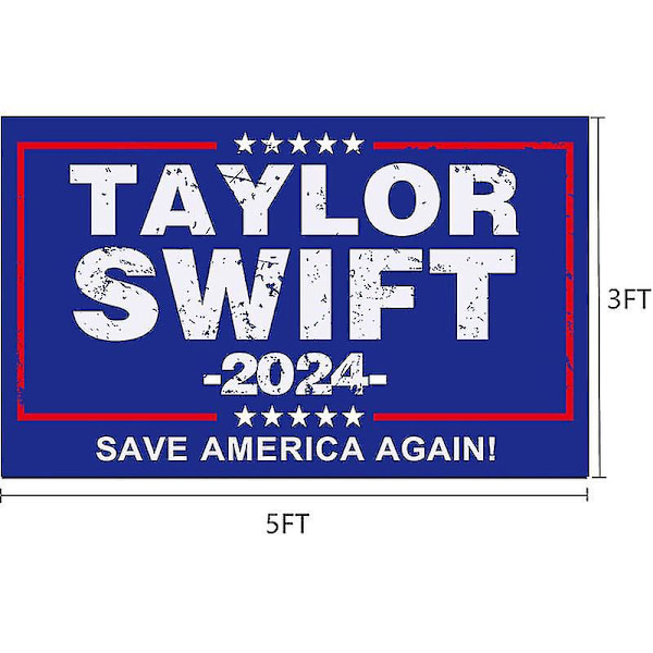 150x90cm Taylor Swift Banner, Taylor 2024 Flag Musikerflaggor för Rum College Sovsal Sovrum (FMY) blue