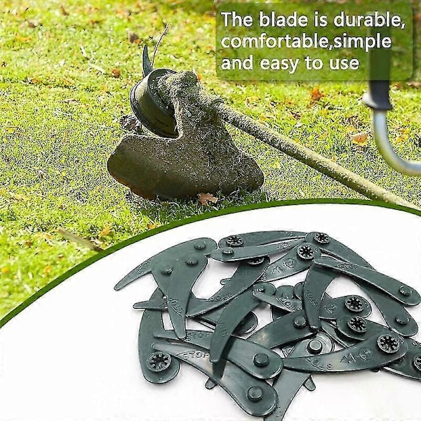 24-pak Udskiftningsblade til Bosch Durablade Art 23-18 LI Art 26-18 LI Trimmer, Grøn (FMY)
