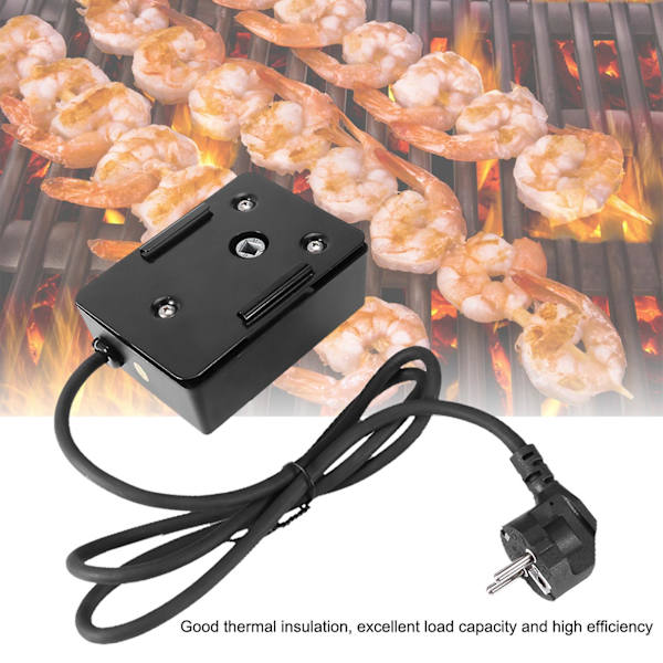 220V EU Stik Elektrisk BBQ Rotisseri Grill Motor Grillværktøj (DPD)