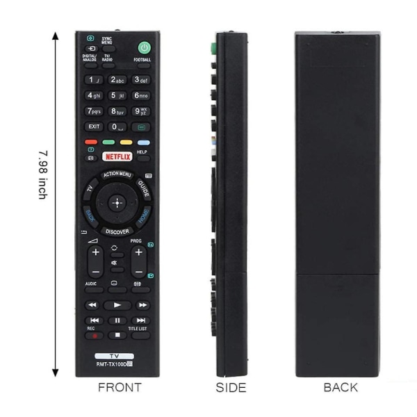 Universal Rmt-tx100d Rmt-tx102u kaukosäätimen vaihto Sony HDTV Led (AM4)