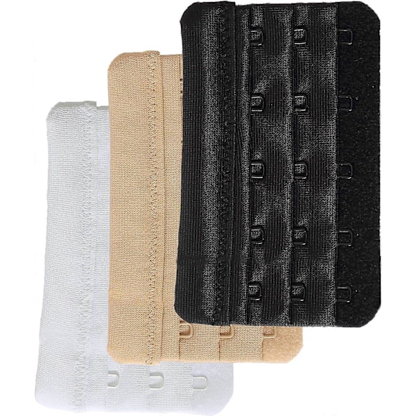 BH-förlängare för kvinnor, 5 krokar, plusstorlek, 3-pack (FMY) style2838