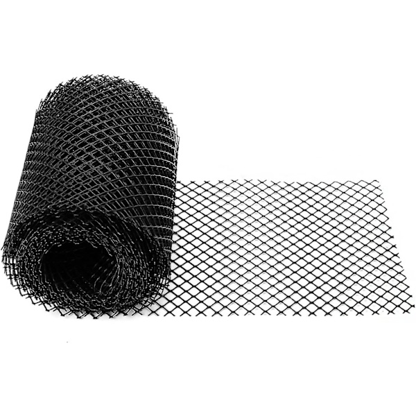 Plastik Tagrende Net 6 M X 16 Cm Nedløbsrør Bladebeskyttelsesnet Dækker Med Fastgørelsesklips, Forhindrer Tilstopning af Tagrender (FMY)