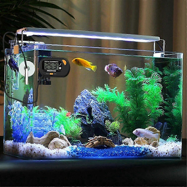 -50 - 70 Digitalt Akvarium Termometer med Sugekopp Temperatur Sensor Måler Tester js (FMY)