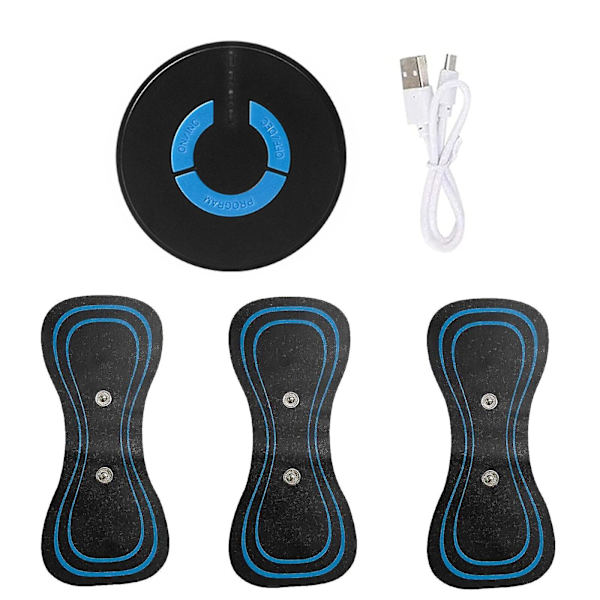 Elektromagnetisk Vågmassager för Ben Mini Nackmassager 6 Lägen Justerbar för Smärtlindring (FMY)