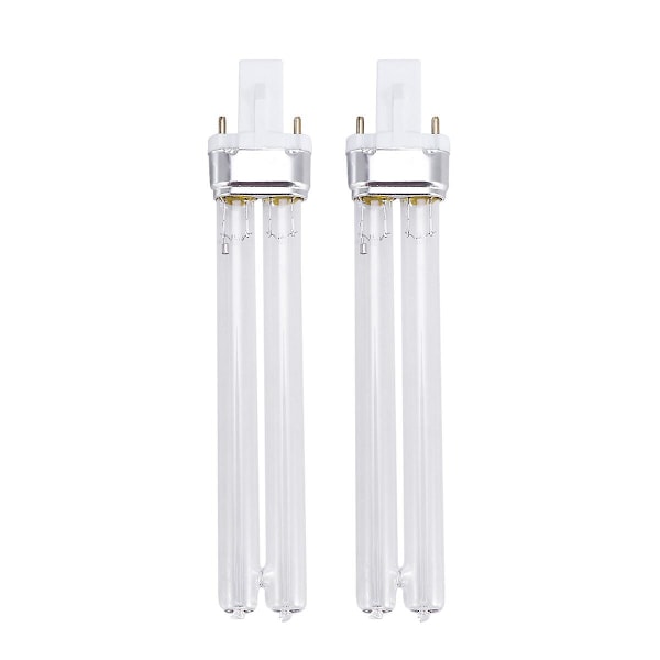 2pcs 11W Ultraviolet UV Disinfection Light Lamps UV Sterilization Light Bulbs for Sterilizer Fish Tank (G23 Lamp Base)  (FMY)