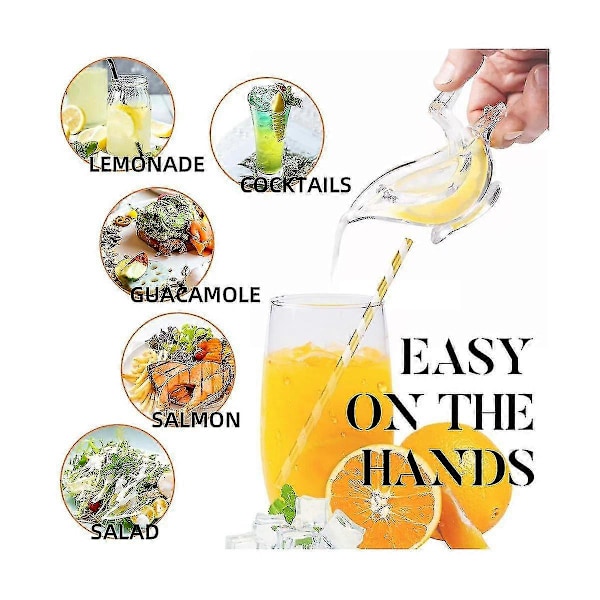 Citronpresser, Citronpresser, Akryl Citron Manuel Saftpresser, Fugl Citronpresser (6 stk)  (FMY)