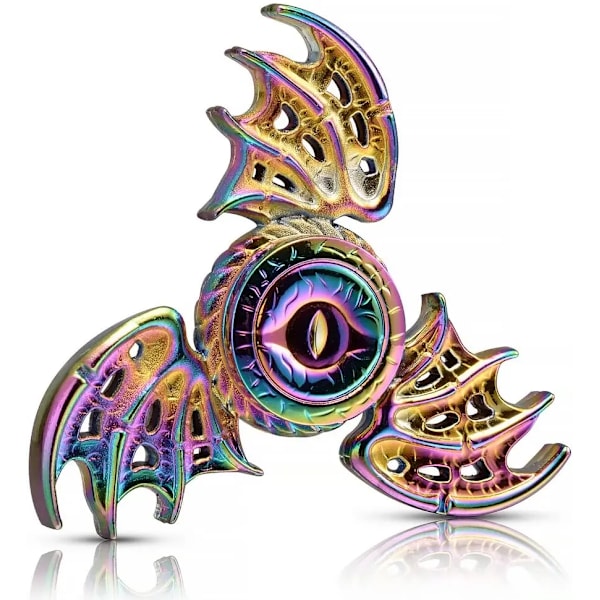 Dragon Wings Eye Tri Fidget Spinner Metall Hand Spinner Lågt Ljud Hög Hastighet Fokus Leksak med Självsmörjande Stållager (FMY) set 3