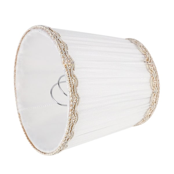 Lampskärmar för ljuskronor, ENDAST för ljuslampor, Clip-On lampskärmar, Set om 6, (FMY) White