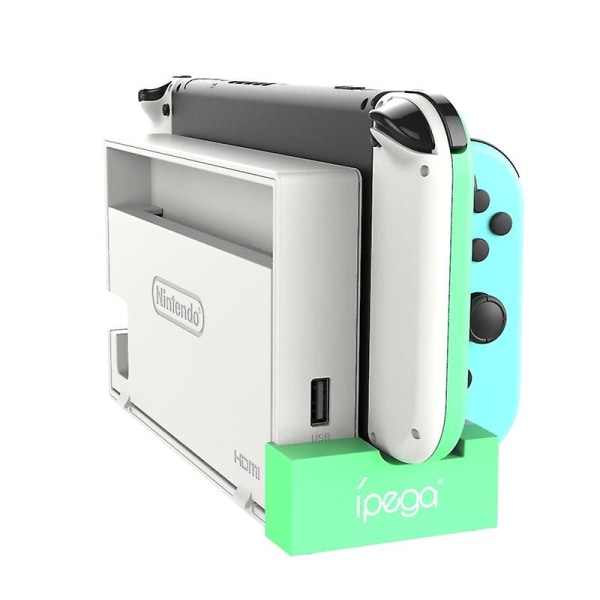 IPEGA For Nintendo Switch JoyCon 4 Slots Opladningsdock Station Spilkontroller Oplader med Indikator (FMY)