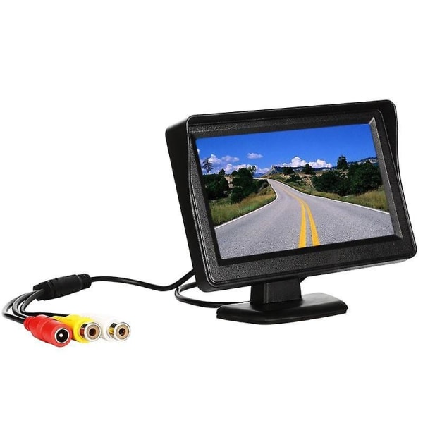 4,3-tums bilbackskärm med bilbackupkamera Tvåvägs AV-ingång HD LCD-skärm bakre visningssats Displayparkeringssystem (FMY)