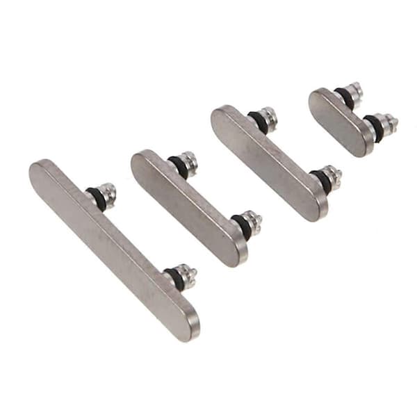 Til iPhone 15 Pro Max OEM Side Buttons Sæt (Lydløs+Power+Volumen Knapper) (uden Logo) - (FMY) Multicolor Natural