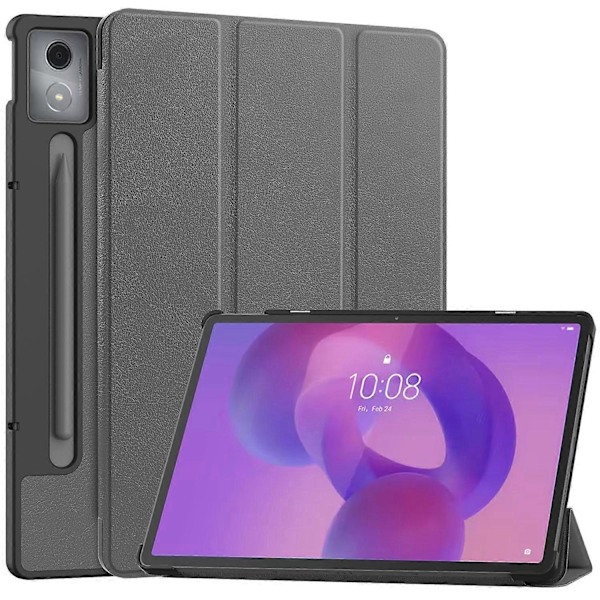 For Lenovo Idea Tab Pro Deksel Anti-Fall Lær Stativ Nettbrettdeksel - (FMY) Multicolor Grey