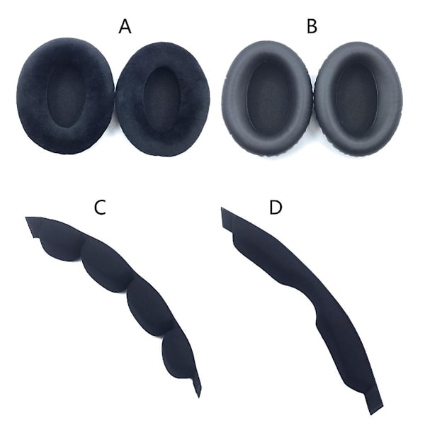 Øreputer Øreputer Hodebånd for Sennheiser HD660S 650 600 545 565 Hodetelefoner (FMY) Two sponge head beam pads