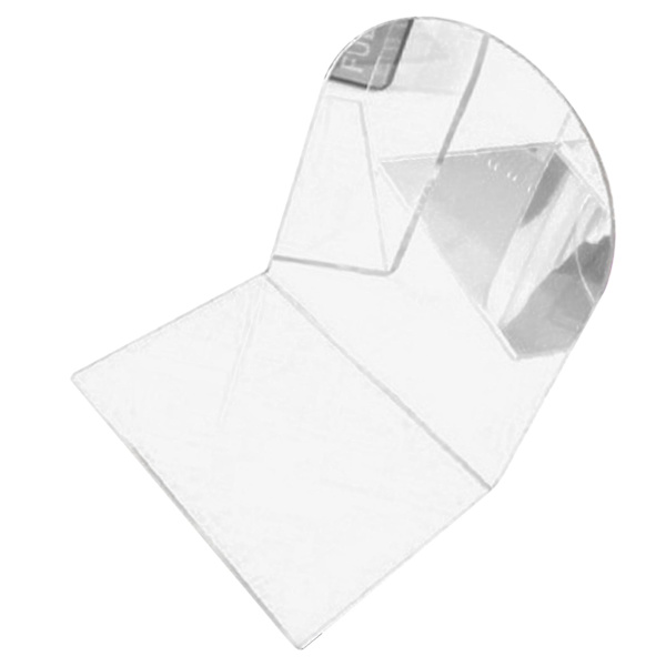 1 Par Bokstöd Tjock Non-Slip Transparent Akryl Dekorativt Tungt Bokstöd För Student Kontor L-Formad (FMY) White