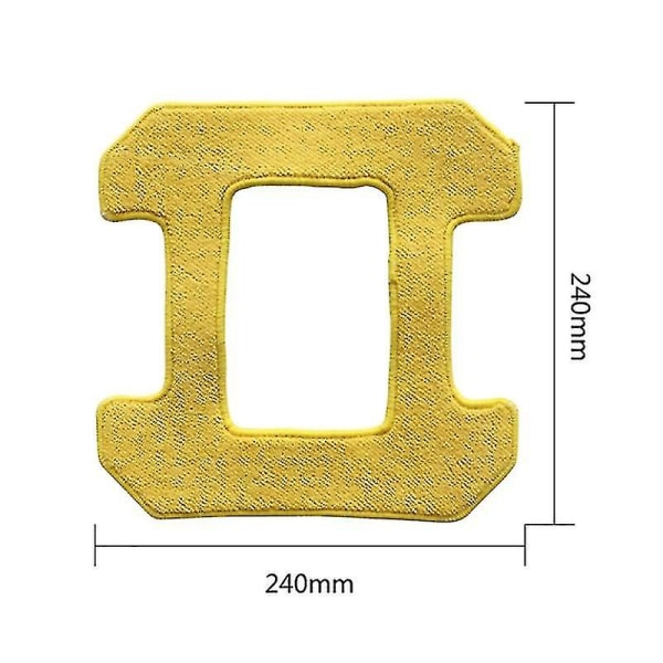 10 st Rengöringsdukar för Hobot 298 Fönsterputsrobot Tillbehör Mikrofibermaterial Våta (FMY)