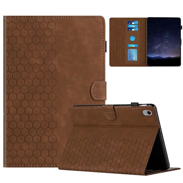 Præget læderetui til iPad 10. generation 10.9 2022 (FMY) Brown