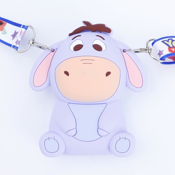 Winnie the Pooh Æseldyr Nøglesnorspung Cosplay Crossbody Taske Æsel Møntpung Tegnebog Møntpose Æseldyr Gaver til Børn Piger Wa-eeyore - (FMY)