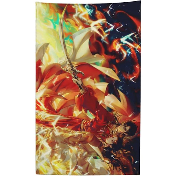 Anime Heaven Official's Blessing -rantapyyhe, erittäin imukykyinen kylpypyyhe, nopeasti kuivuva allasp yyhe, kevyt matkapyyhe GJGJJGH113 (FMY) 27.5x55in 70x140cm