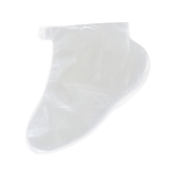 100 st transparenta engångsbadkar plastfoder fotpedikyr spa vaxöverdrag väska strumpa (FMY) White