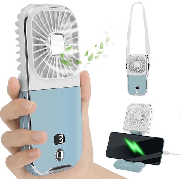 Portabel Fläkt, Portabel Mini Fläkt, Handhållen Fläkt, Liten Personlig Fläkt, Tyst USB-Fläkt (FMY)