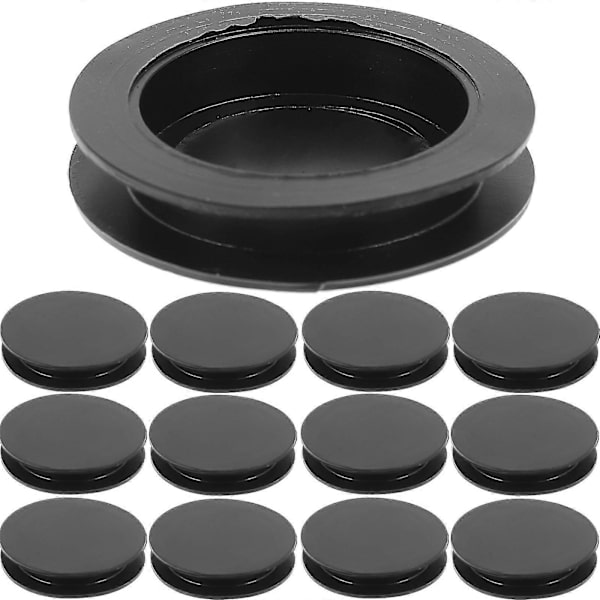 40 st Spargrisbottenlock Spargrispluggar Spargrisstopp Bottenlock (FMY) Black 4.20X4.20X0.80CM